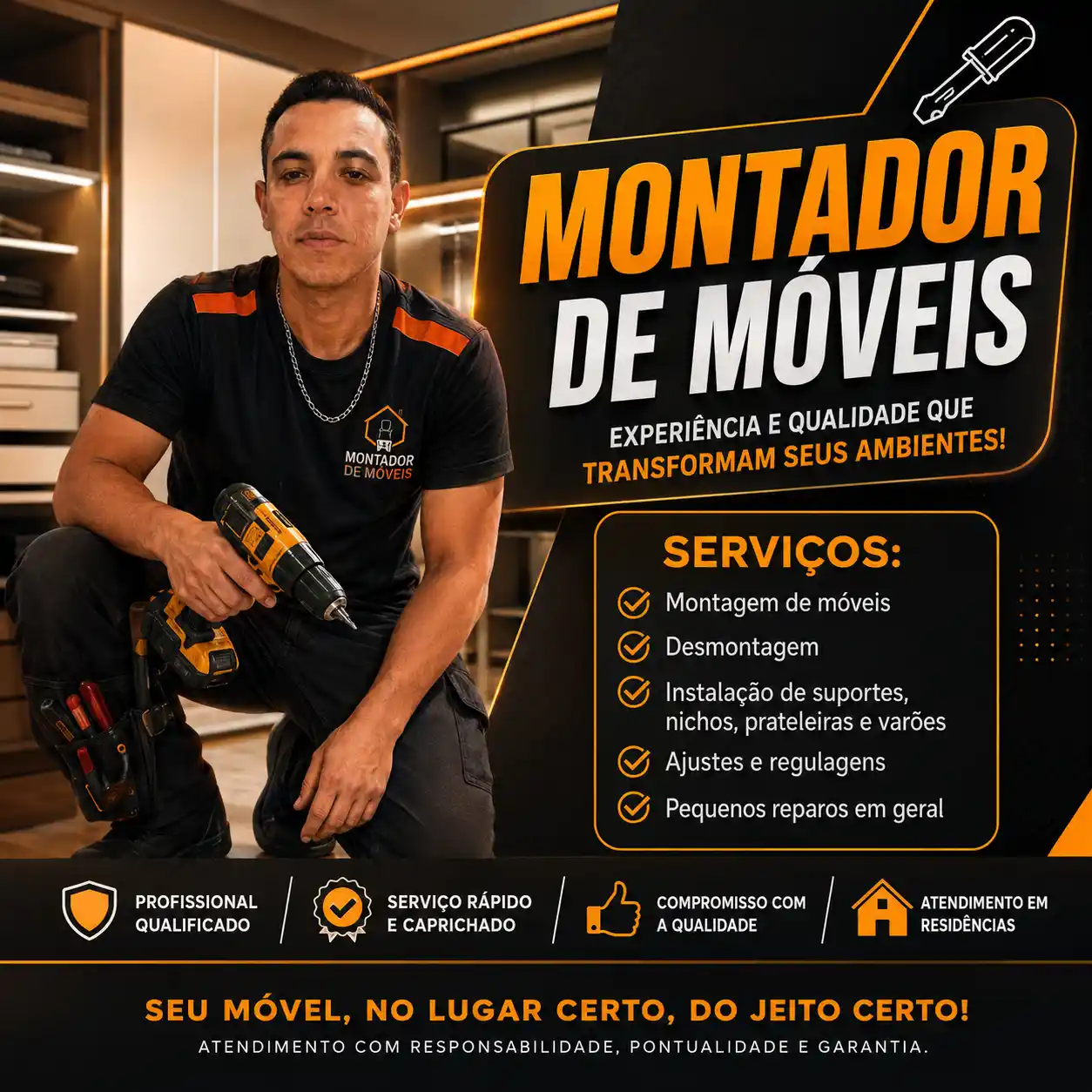 Jefferson Montador de Móveis em Itabaiana