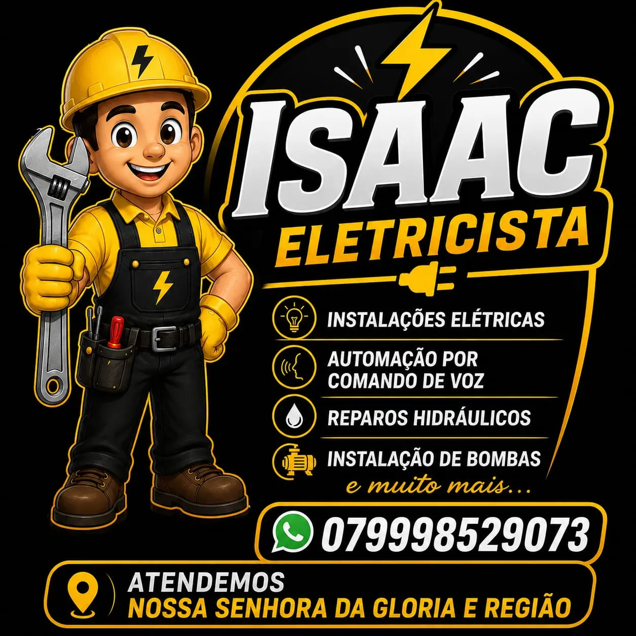 Eletricista Isaac em Nossa Senhora da Glória