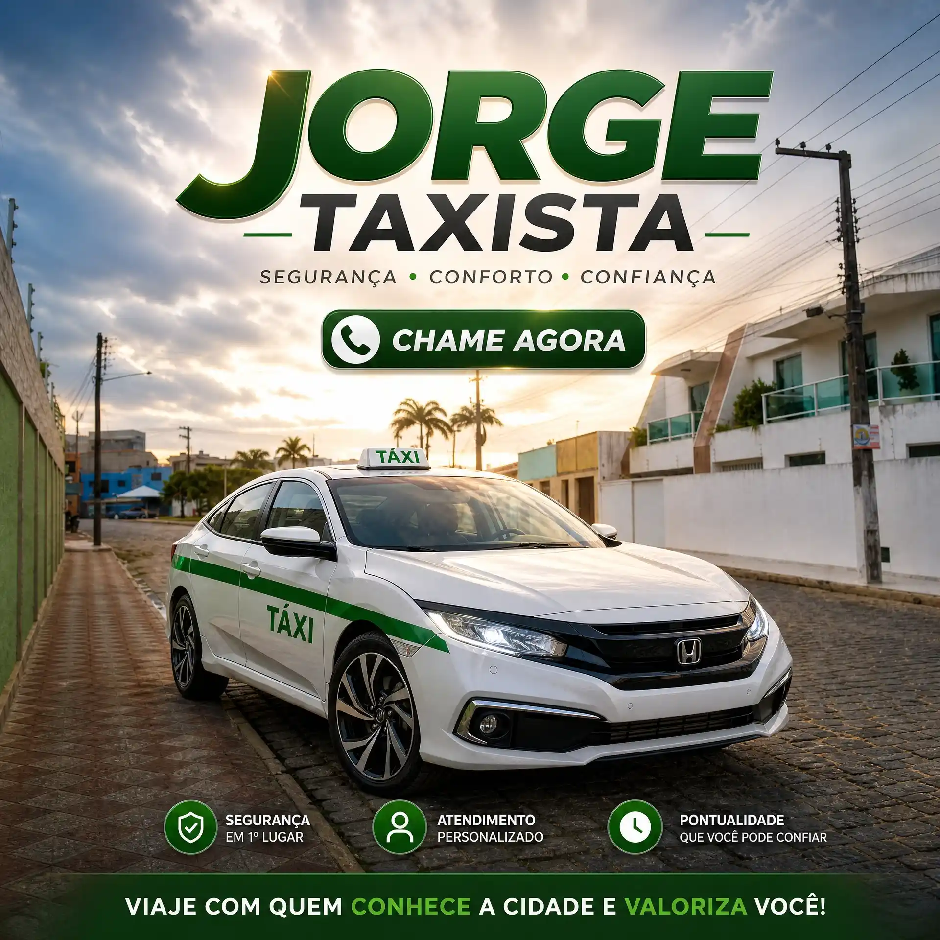 Taxista Jorge em Nossa Senhora da Glória