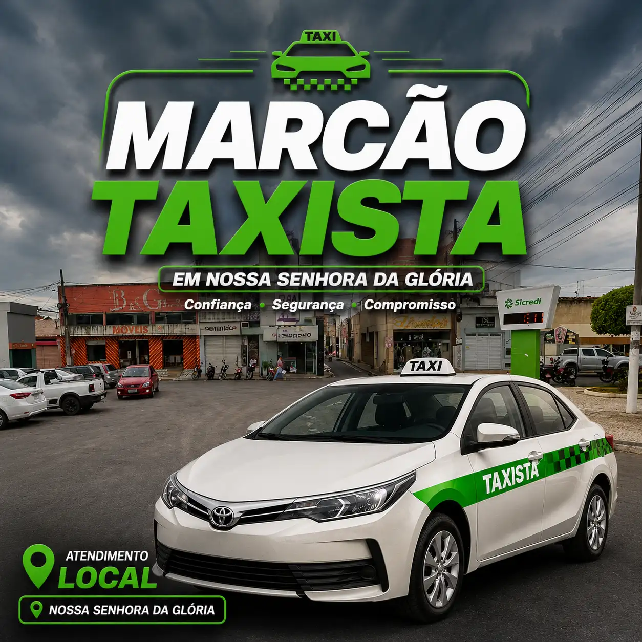 Taxista Marcão em Nossa Senhora da Glória