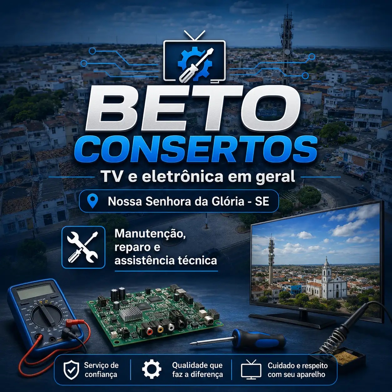 Beto Consertos de TV em Nossa Senhora da Glória